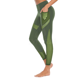 Leggings de mujer con estampado personalizado, súper suaves, pantalones deportivos de yoga para niña, de fibra de bambú, tallas grandes, leggings de mujer de Pakistán. - Product Image 2
