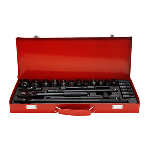 Set di utensili a sbalzo per la casa 24 pezzi per la riparazione di auto universale 1/2 chiave a bussola <span class=keywords><strong>Dr</strong></span> Set di strumenti a cricchetto nero - Product Image 3
