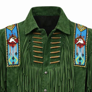 Custom Logo High Quality Men's <b>Suede</b> Leather Plus Size Fall Fashion Hip Hop Loose Botton up Leather <b>Jacket</b> for Men - Product Image 6