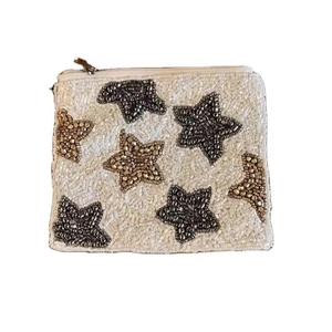 Porte-monnaie perlé camouflage XO Fashion, style rayures orange, broderie main, mini pochette zippée, motif dessin animé perlé - Product Image 3