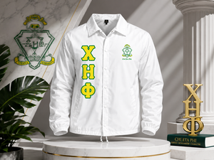 เสื้อโค้ชแบบมีลาย Alpha Chi Eta Phi คุณภาพพรีเมียม กันน้ำ รุ่น Omega Beta Delta Sigma Theta Epsilon - Product Image 4
