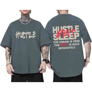 Camisetas gráficas extragrandes para hombre, estilo urbano, vintage, con letras inspiradoras, motivacionales, positivas, de algodón. - Product Image 1