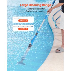 Aspirapolvere per Piscina Senza Fili da 8,5 GPM, Ricaricabile, per Pulizia Profonda, Forte Aspirazione, Include Estensione per Vasca Idromassaggio - Product Image 5