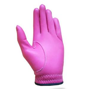 Custom Logo Men's Sports Golf Gloves Breathable Genuine Cabretta Sheepskin Non-Slip Velcro Closure Left/Right Hand LH/RH - Product Image 3