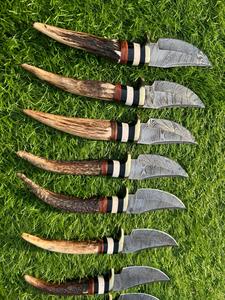 Damascus Steel Clip Point Outdoor Sports Hunting <b>Knife</b> with Wood Handle Straight Edge DIY <b>Craft</b> EDC Custom OEM - Product Image 6