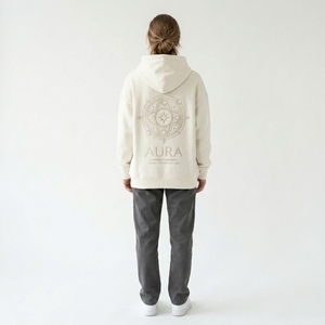 เสื้อฮู้ดดี้โอเวอร์ไซส์แฟชั่นสำหรับผู้หญิง ผ้าฟลีซ แขนยาว มีกระเป๋า เหมาะสำหรับใส่ในช่วงฤดูใบไม้ร่วง - Product Image 2