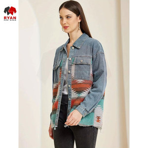 Ryan Pro Gear <b>Customized</b> <b>Denim</b> <b>Jacket</b> For Women Breathable and Comfortable Fabric with <b>Customized</b> Logo OEM Design - Product Image 5