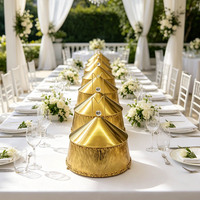 Plat de service chauffant de luxe en acier inoxydable doré 9L, idéal pour cafétéria, hôtel, réception de mariage - Vente chaude