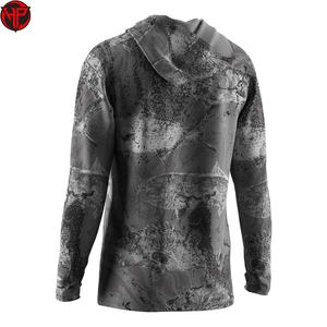 Vêtements de pêche personnalisés, sublimation, UPF50+, respirant, séchage rapide, léger, recyclé, sweat à capuche de pêche à manches longues - Product Image 4