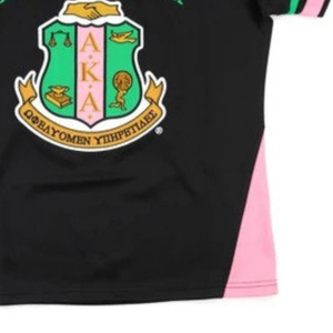 Custom <b>Black</b> Pink Green V Neck Sports Team Jersey Short Sleeve Athletic Uniform Shirt Breathable Sublimated Gamewear Teamwear - Product Image 2