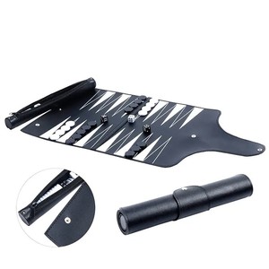 Best Quality PU Leather Rolled Portable Lightweight Travel <b>Backgammon</b> Game-Family Fun Customizable <b>Set</b> - Product Image 4