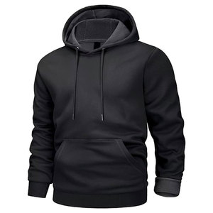 Sudadera con Capucha Personalizada para Hombre, Color Negro Carbón, para Invierno |   Sudadera de Forro Polar Grueso de 320 g |   Forro de Contraste Premium, Impermeable, Corte Holgado - Product Image 1