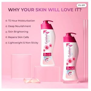 Lotion pour le corps Dabur Gulabari 400ml, hydratant quotidien pour une peau lisse et éclatante - Product Image 2