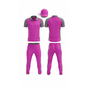 Ensemble de maillots de cricket personnalisés imprimés par sublimation |   Tenue complète d'équipe de cricket pour hommes, femmes et jeunes : polo et pantalon - Product Image 4