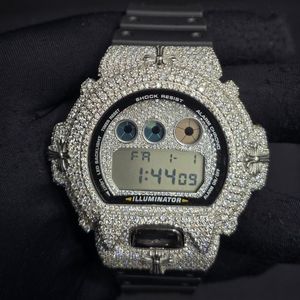 Pahal Jewels YUHJ45454 Luxury <b>Digital</b> Watch with Sapphire Crystal Dial Stainless Steel Case LED Display Bracelet Clasp for Men - Product Image 1