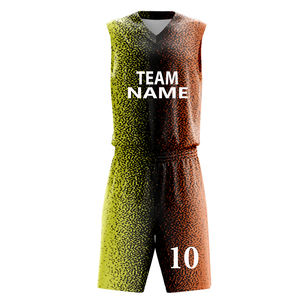 Ensemble d'uniformes de basketball personnalisés pour femmes et hommes, vêtements de sport de basketball vierges, maillot de basketball réversible par sublimation - Product Image 1