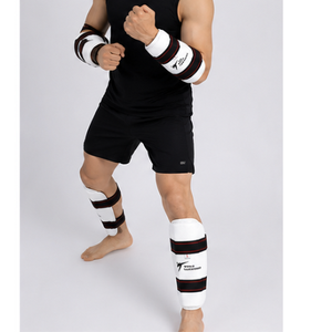 Protège-tibias en néoprène pour le taekwondo mondial avec sangle réglable pour adultes, toutes saisons, protection pour les arts martiaux - Product Image 4