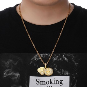 Collar con Colgante de Dólar de Moissanita Brillante y Elegante, Estilo Hiphop, Joyería Moderna y a la Moda para Hombre Rapper - Product Image 4