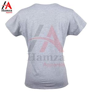 T-shirt solide de haute qualité femmes col rond 100% coton sur mesure respirant porter un t-shirt uni par Hamza Apparels - Product Image 3