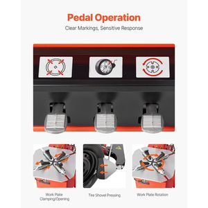 Macchina per cambiare pneumatico a braccio pneumatico resistente da 1,5 CV - Product Image 5
