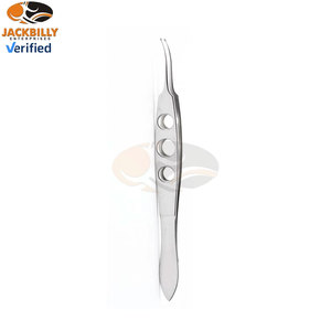 Pinzas manuales de acero inoxidable Buratto Premium para LASIK, manipulación de la flap y la córnea, instrumentos oftálmicos para cirugía refractiva ocular - Product Image 5