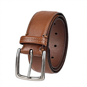 Ceinture décontractée en cuir véritable de vachette, design personnalisé, boucle en alliage personnalisée, ceinture robuste, vente en gros - Product Image 2