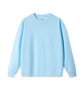 เสื้อสเวตเชิ้ตคอกลมสีแดงสำหรับผู้ชาย ทรงปกติ ถักแบบพูลโอเวอร์ สไตล์ลำลอง ใส่ได้ในฤดูใบไม้ร่วง สีพื้น แขนยาว - Product Image 3