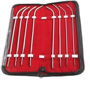 Kit de sondes urétrales de qualité supérieure, 8 pièces, en acier inoxydable en forme de J, dilatateurs manuels certifiés CE pour le traitement des strictures - Product Image 1