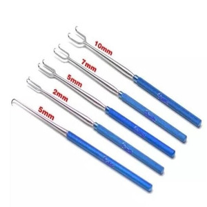 Joseph Skin Hook Double Prong Set 5Pcs 2mm 5mm 7mm 10mm Rétracteur Chirurgical Instrument Manuel JI-3498 Certifié CE - Product Image 3