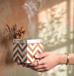 Manufacturing Factory's Wooden Resin Eco-friendly Modern Art Antique Incense Burner Religious Ocean Fragrance Bakhoor Coriander - Product Image 1