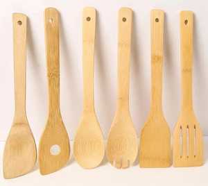 Juego de Espátulas de Madera, Diseño Clásico, Ecológicas, Duraderas, Utensilios de Cocina, Capacidad de 10 ml, para Cocinar, Remover y Servir - Product Image 4