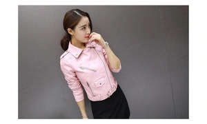 OEM Factory Price Women's Suede Leather Jacket Casual Jacket Private Label Bulk Supply Worldwide - Product Image 5