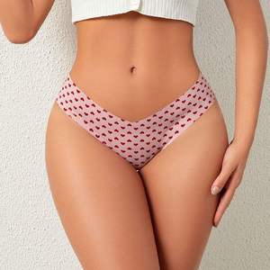 Tangas de Algodón de Alta Calidad para Mujer, Transpirables, de Cintura Media, Estilo Bikini, Sexy, Lisas, Tejidas - Product Image 5