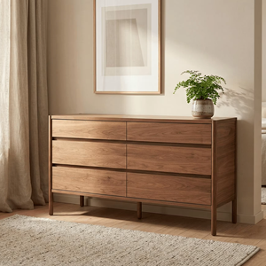 โต๊ะข้างเตียงไม้บริซา สไตล์โมเดิร์นมินิมอล  งานไม้จริงเคลือบผิวธรรมชาติ เป็นมิตรกับสิ่งแวดล้อม มี 5+ ลิ้นชัก เหมาะสำหรับบ้าน โรงแรม โรงพยาบาล ห้องนั่งเล่น - Product Image 3