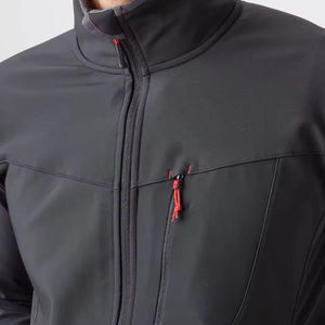 <b>Men's</b> Customizable Winter Softshell <b>Jacket</b> Breathable Polar Wool Stand Collar Denim Zipper Closure Waterproof Reflective 2026 - Product Image 6
