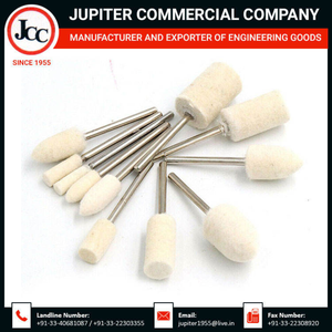 Discos de Fieltro Resistentes Montados en Mandril para Pulido Industrial de Metales, Pulido de Joyería y Acabado de Superficies - Product Image 4