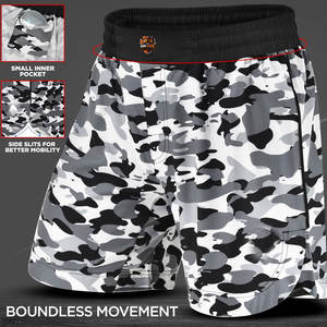 Pantalones Cortos de Lucha BRAVE BROWNS Transpirables para MMA, Muay Thai, Boxeo, Entrenamiento, Ligeros, de Secado Rápido, Elásticos, de Poliéster/Algodón, Cómodos - Product Image 2