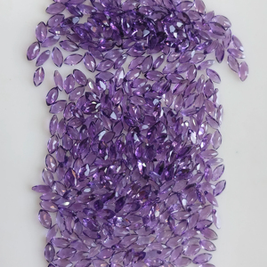 Ametyste naturelle africaine 5x2.5MM taille marquise, qualité supérieure, violet foncé, pierre précieuse en vrac pour la fabrication de bijoux - Product Image 3