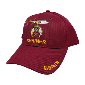 Casquette de baseball maçonnique pour homme, avec broderie de compas carré, en sergé de coton structuré, sangle réglable, profil bas, Lodge Ha - Product Image 2