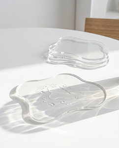 Sous-verre en plastique acrylique transparent personnalisé, écologique, coloré, design original, protection élégante – Prix usine - Product Image 2
