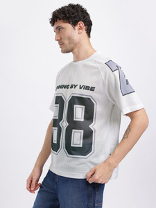 Camiseta deportiva de malla para hombre con estampado de "Winning By Vibe" número 88, manga corta, cuello redondo, transpirable, corte regular - Product Image 2