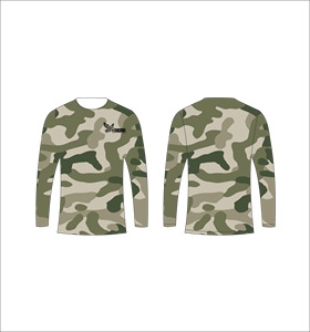 เสื้อเชิ้ตฝ้ายถัก 100% สีเขียวมะกอก แขนยาว ระบายอากาศได้ดี เหมาะสำหรับออกกำลังกายและฝึกซ้อม - Product Image 4