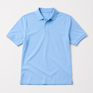 Chemises polo ajustées à manches courtes fabriquées en Inde, en tissu coton stretch, pour le golf et les activités de plein air. - Product Image 3