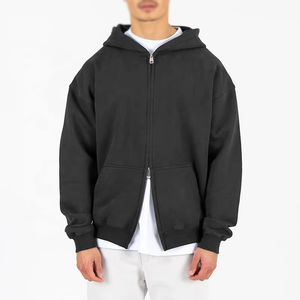 Sudaderas con Capucha Personalizadas con Logotipo OEM, Estilo Desgastado, de Poliéster/Algodón, para Hombre, Estilo Y2K, Gótico, Vintage, Lisas - Product Image 1