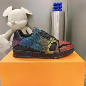 Zapatillas de Moda Masculinas de Alta Calidad, Zapatos de Diseñador de Lujo, Zapatos Casuales con Diamantes, Zapatos Deportivos con Cordones que Aumentan la Altura - Product Image 3