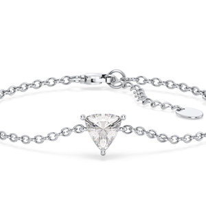 REYES Pulsera de Oro de 14K con Diamantes Cultivados en Laboratorio de Corte Trillón de 7MM, Elegante Regalo de Compromiso para Mujer - Product Image 4