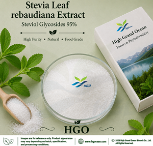 HGO, suministro directo de fábrica, extracto de hoja de Stevia natural rebaudiana (grado alimenticio), glucósidos de esteviol 95% (extracto estandarizado) - Product Image 1