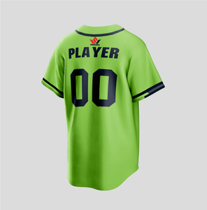Maillot de baseball unisexe Cheerwar bleu clair à manches courtes, boutonné sur le devant, imprimé sérigraphié avec le nom de l'équipe, évacuation de l'humidité, 100 % coton - Product Image 6