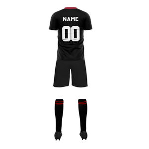 Uniforme de Fútbol para Hombre, Manga Corta, Transpirable, Secado Rápido, 100% Poliéster, Logotipo Personalizado Impreso, Servicio OEM - Product Image 6
