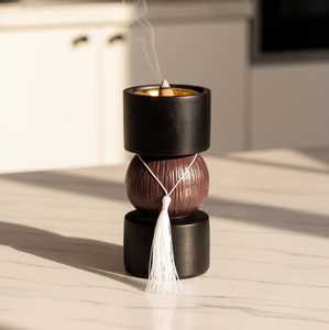 Quemador de Incienso y Porta Incienso de Madera Hecho a Mano de Lujo, Mubkhar Árabe Premium para Oud, Fragancia de Bakhoor, Decoración Árabe para el Hogar - Product Image 1